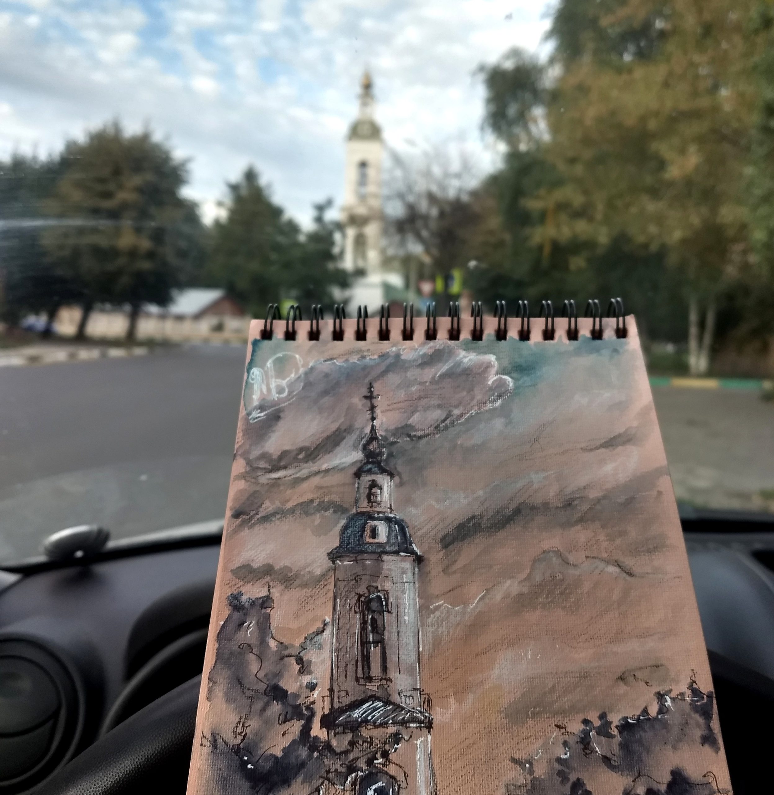 Рязанский кремль рисунок карандашом